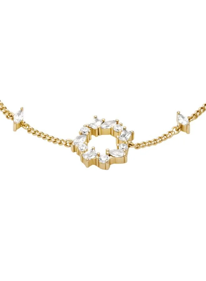 Fossil  JA7296710 Base Metal Jewelry with Cubic Zirconia for Women | Best Price UAE