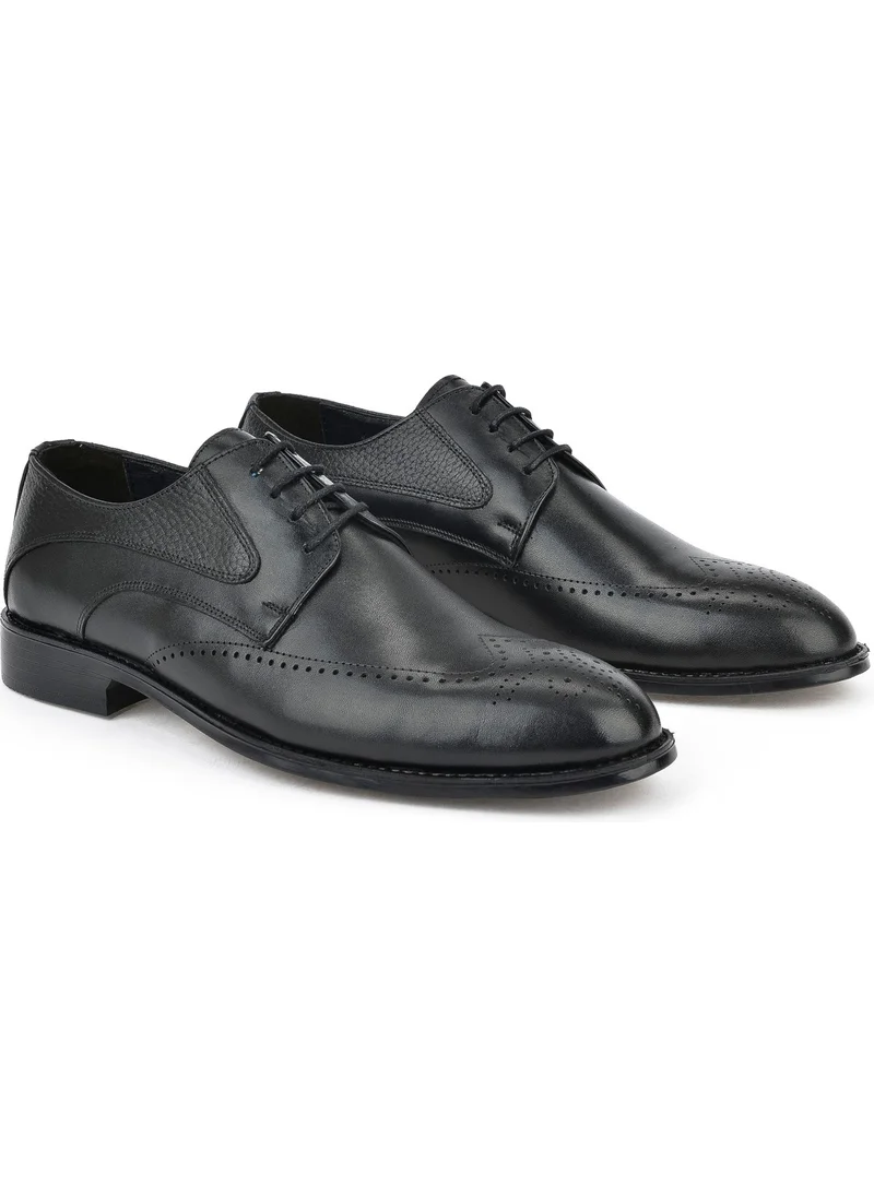 Ziya , Men's Leather Classic Shoes 15148Z836 Black