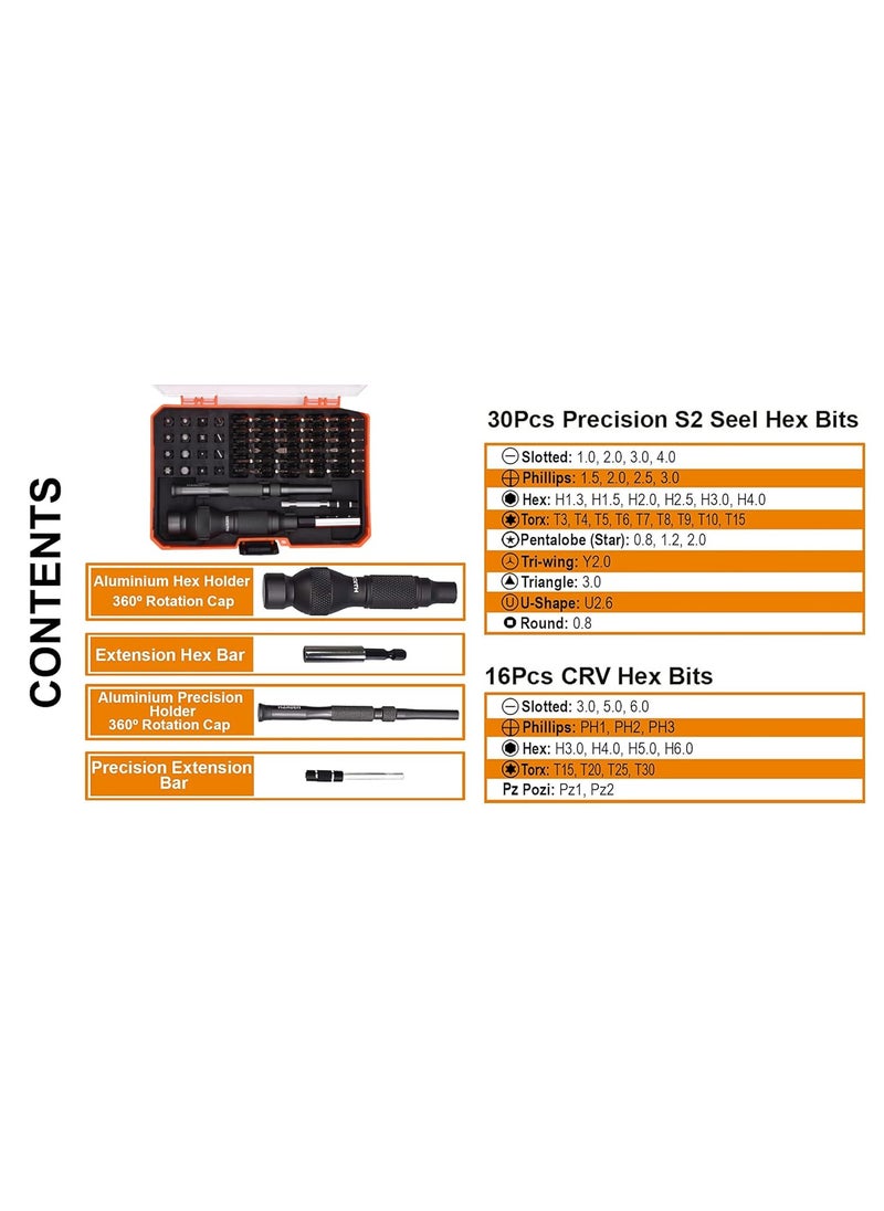 Harden Harden 50Pcs Precision Black Screwdriver Set - 550150  - Image 2