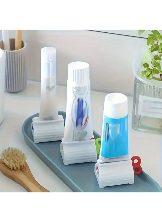 4pcs Manual Toothpaste Dispenser Hygienic One Touch Squeezer Handheld Tube Saver For Travel - Image 1