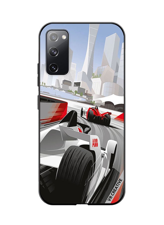 VR CREATIVE Protective Case Cover For Samsung Galaxy S20 FE 5G F1 Car Racing Design Multicolour  - Image 1