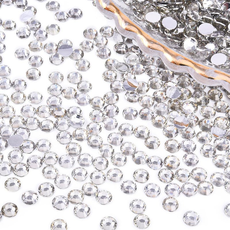 بلينغين بوكس 1440 قطعة من الكريستال الشفاف ذو الظهر المسطح من نوع SS16 بقياس 3.8-4 مم، لتزيين الأظافر، بلون أزرق داكن لامع - Image 2