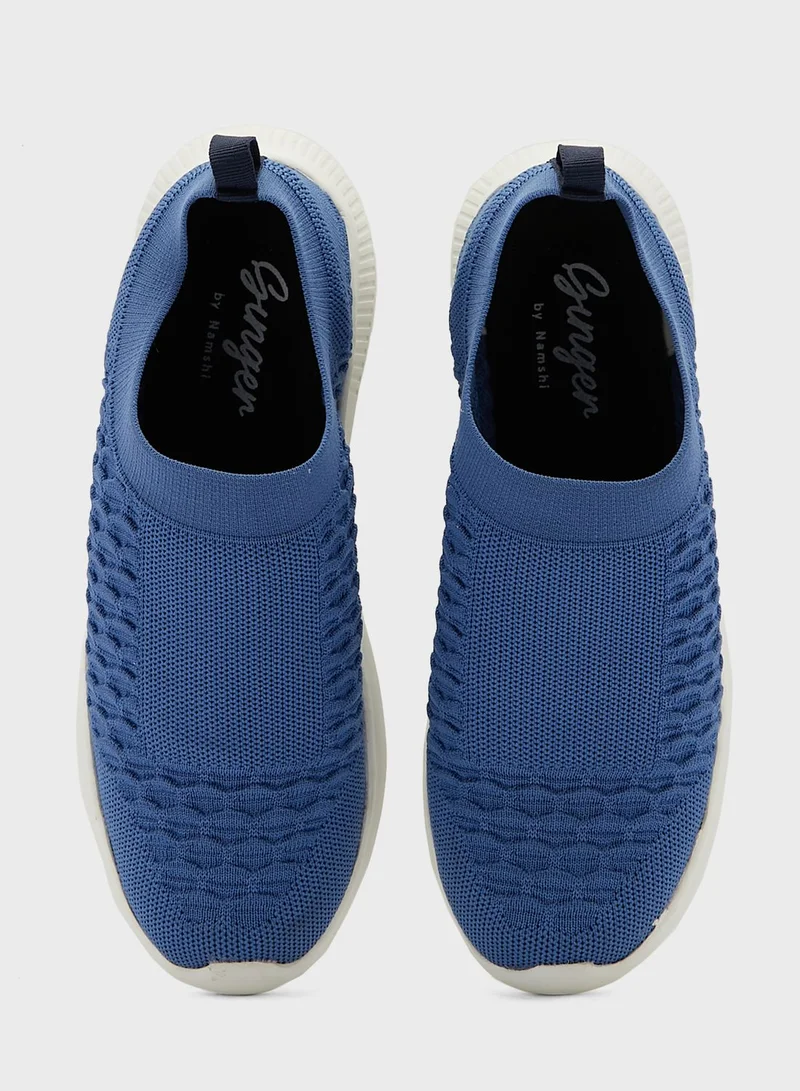 Ginger Honeycomb Knit Pull On Comfort Shoe