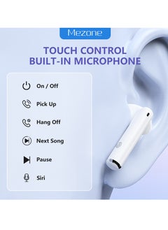 Mezone MEPODS True Wireless Bluetooth Earbuds with Touch Control, Powerful Bass, Bluetooth 5.3 Earphones, 5-6 Hours Playtime & Built-in Microphone, Pink  - Image 4