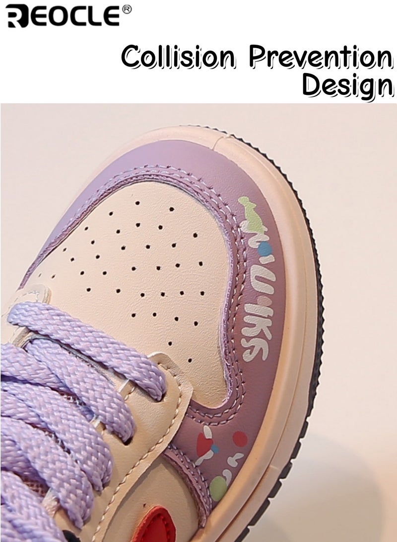 ريوكل حذاء رياضي أنيق منخفض الرقبة برباط للأطفال مع طباعة مخططة مثالي للعب اليومي والنزهات - Image 5