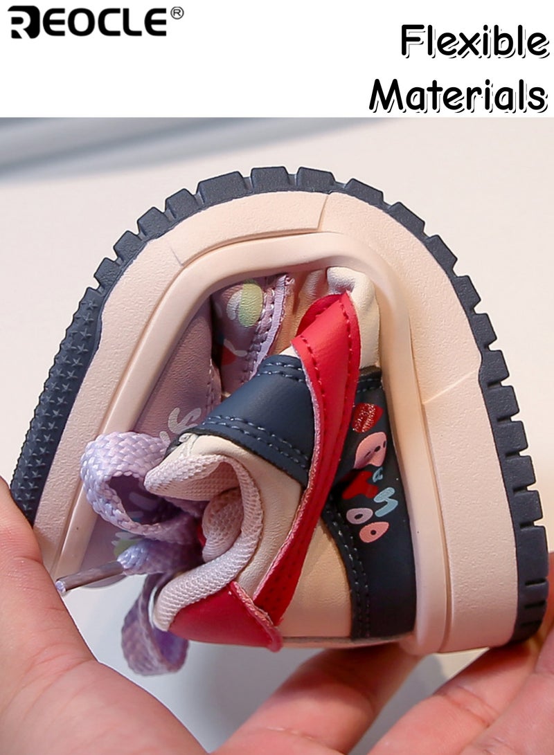 ريوكل حذاء رياضي أنيق منخفض الرقبة برباط للأطفال مع طباعة مخططة مثالي للعب اليومي والنزهات - Image 3