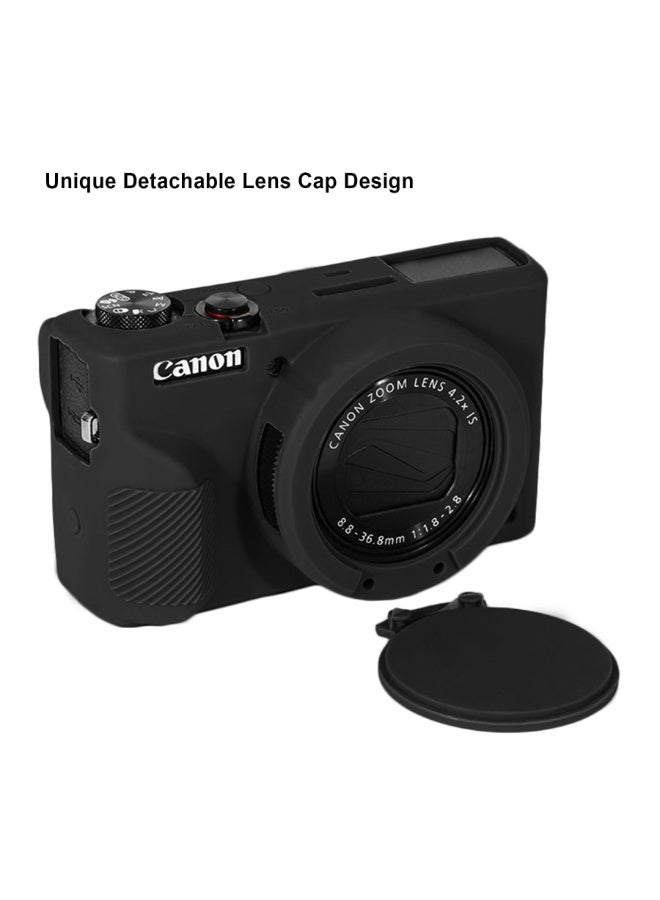 KOWVOWZ Case for Canon Powershot G7 X Mark III Digital Camera, Soft Silicone Protective Cover with Removable Lens Cover, Camera Silicone Case for Canon Powershot G7X Mark III DSLR Camera - Image 3
