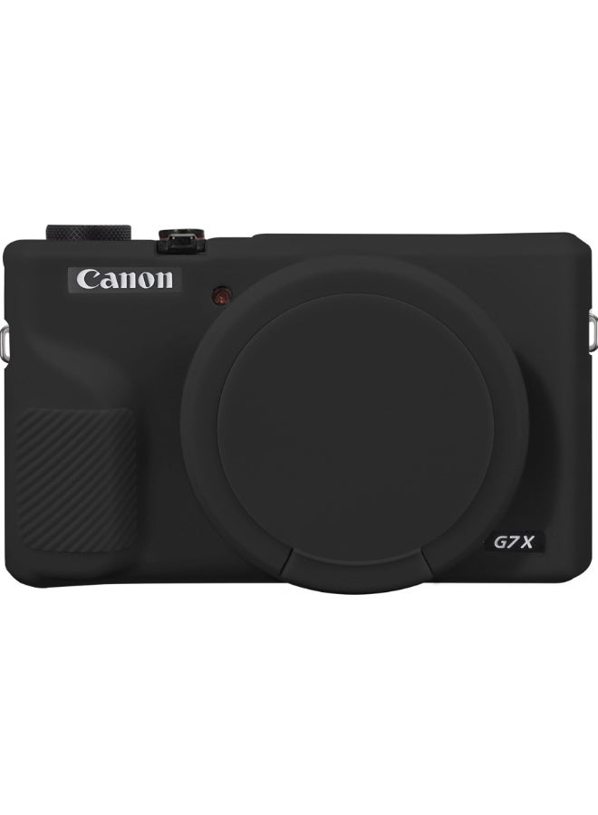 KOWVOWZ Case for Canon Powershot G7 X Mark III Digital Camera, Soft Silicone Protective Cover with Removable Lens Cover, Camera Silicone Case for Canon Powershot G7X Mark III DSLR Camera - Image 1