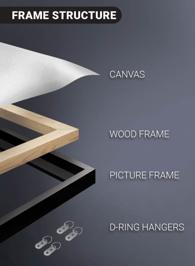 آرت دیکور  لوحة فنية جدارية مؤطرة من القماش باللون الذهبي، عمل فني تجريدي حديث مربع الشكل مع طباعة ذهبية مميزة، ديكور جداري لغرفة النوم وغرفة المعيشة والمكتب، هدية - Image 5