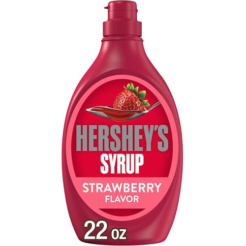 HERSHEY'S Strawberry Flavored Syrup Bottle, 22 oz - Image 1