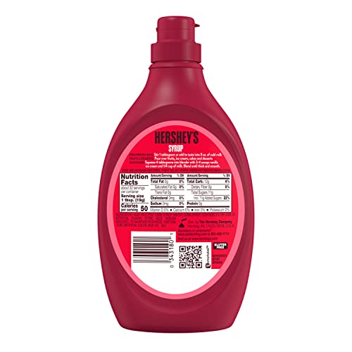 HERSHEY'S Strawberry Flavored Syrup Bottle, 22 oz - Image 3