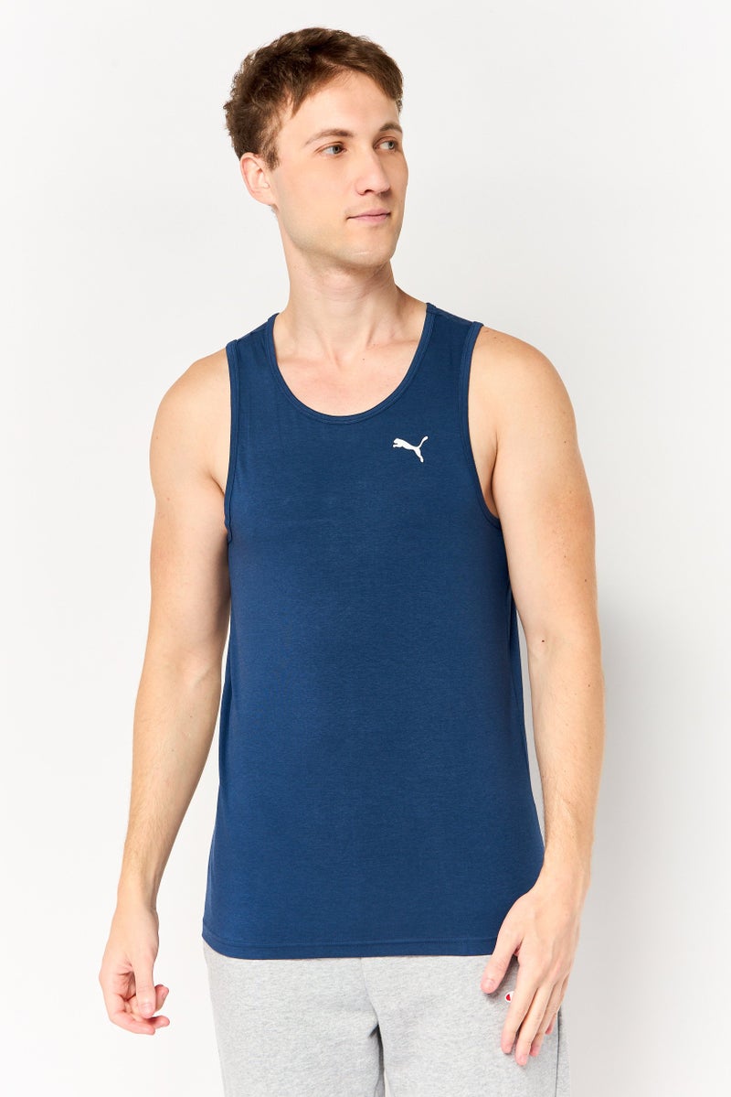 PUMA Men Sportswear Fit Sleeveless Everyday Training Vest, Slate Blue - Image 1