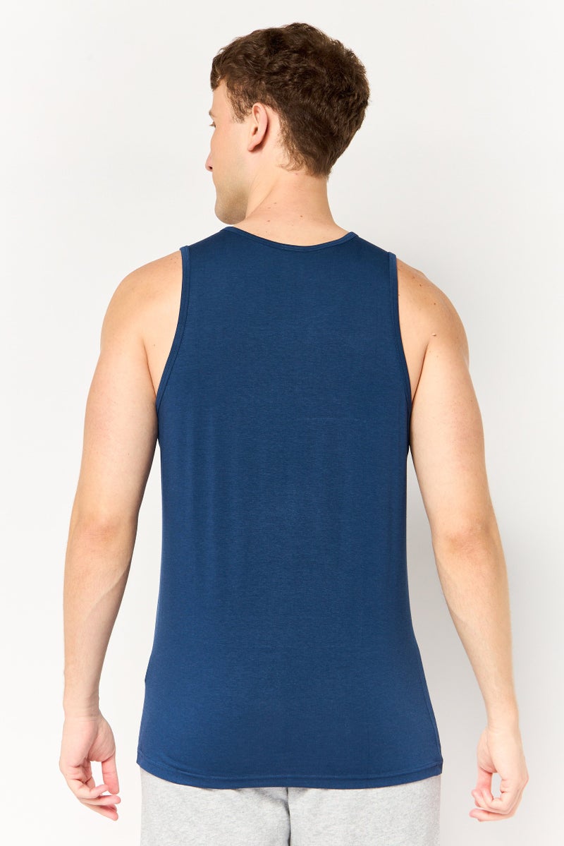 PUMA Men Sportswear Fit Sleeveless Everyday Training Vest, Slate Blue - Image 3