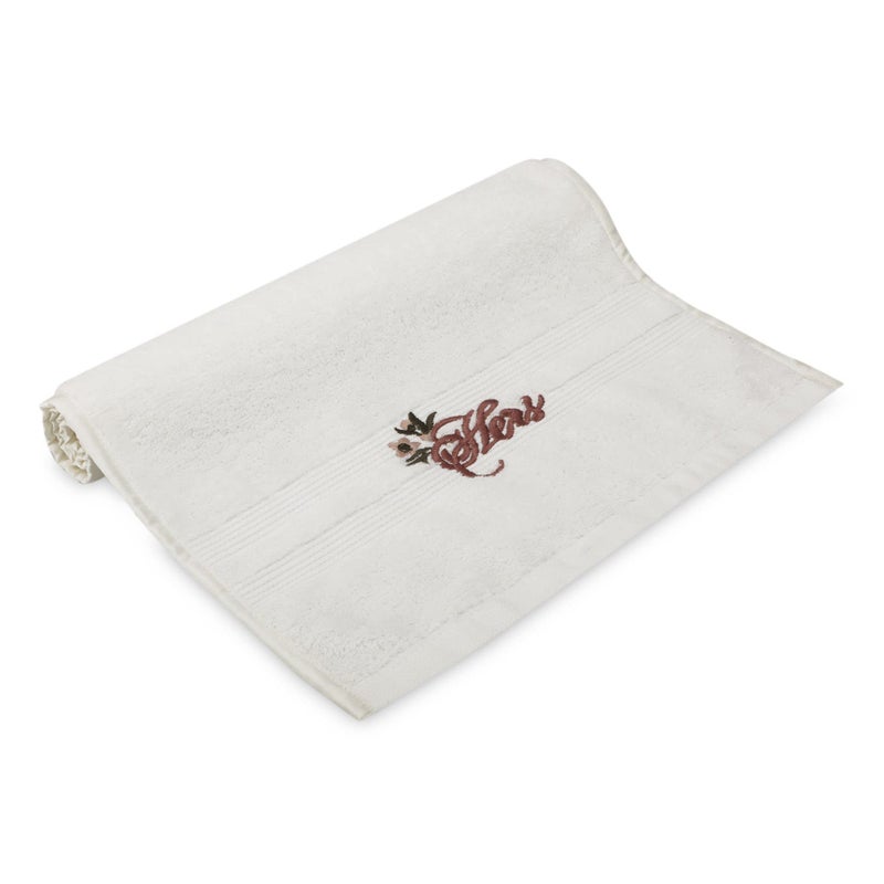 LUSH & BEYOND Lush and Beyond, 500 GSM Hand Towel Set of 1| 100% Cotton |Ultra Soft, Absorbent & Quick Dry Towel for Gym, Pool, Travel, Spa and Yoga, Size 26X14 inches (White.) - Image 3