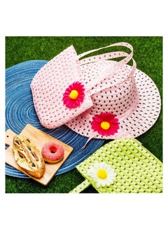 KASTWAVE 9 Pcs Girls Tea Party Set Includes 9 Purses and 9 Sunflower Hats, Girls Tea Party Dress Up Play Set for Little Girls Kids Children Playtime Birthdays Accessories  - Image 5
