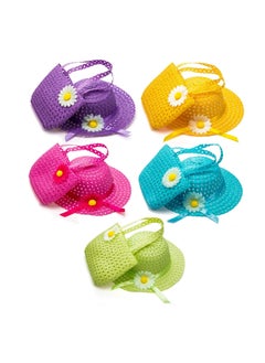 KASTWAVE 9 Pcs Girls Tea Party Set Includes 9 Purses and 9 Sunflower Hats, Girls Tea Party Dress Up Play Set for Little Girls Kids Children Playtime Birthdays Accessories  - Image 2