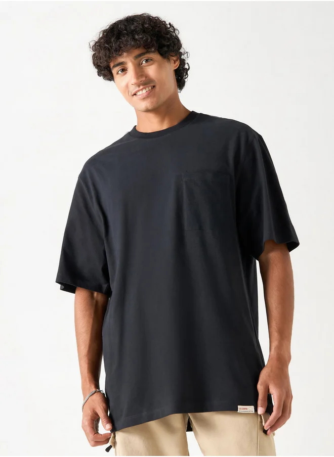 Lee Cooper Lee Cooper Crew Neck Regular Fit T-shirt with Chest Pocket