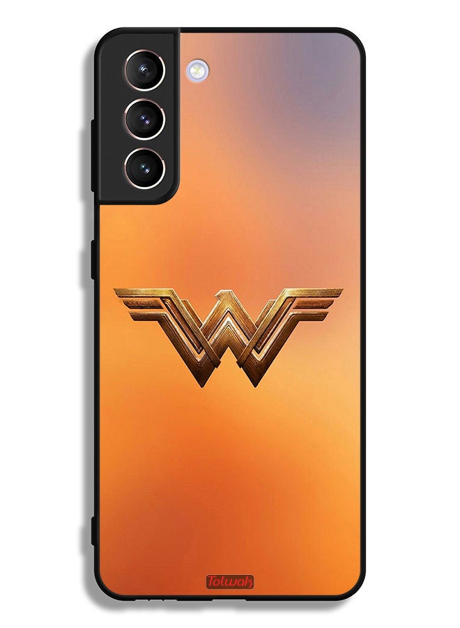 Tolwak Samsung Galaxy S21 Plus 5G Protective Case Cover Wonder Women Logo - Image 3