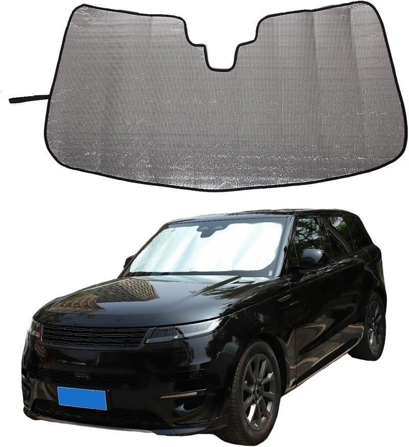 JONKOKO Car Windshield Sunshade Custom Fit for Land Rover Range Rover Sport 2023-2024 Foldable Sun Shield Reflective Polyester Sun Visor Cover Block Heat,UV Rays Sun Visor Protector (Style B) - Image 1