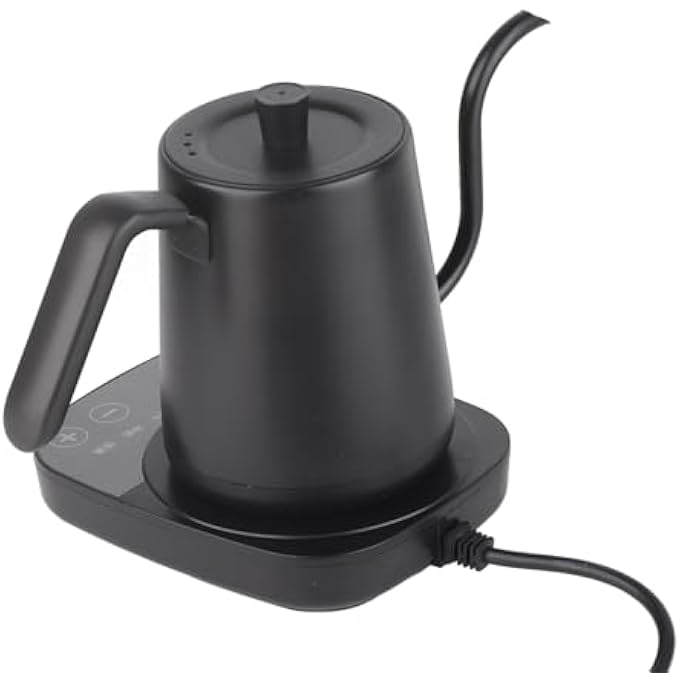 Jectse Smart Electric Gooseneck Kettle Temperature Control Quick Heating Stainless Steel Pour Over Tea Coffee Kettle Auto Shut Off Insulation Tea Pot - Image 4