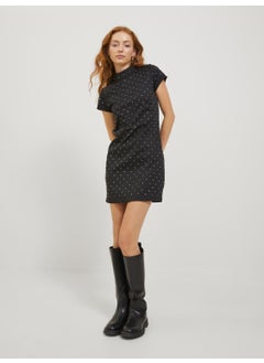 JJXX Women's Necked Black Color Party Dress 12246645  - Image 3