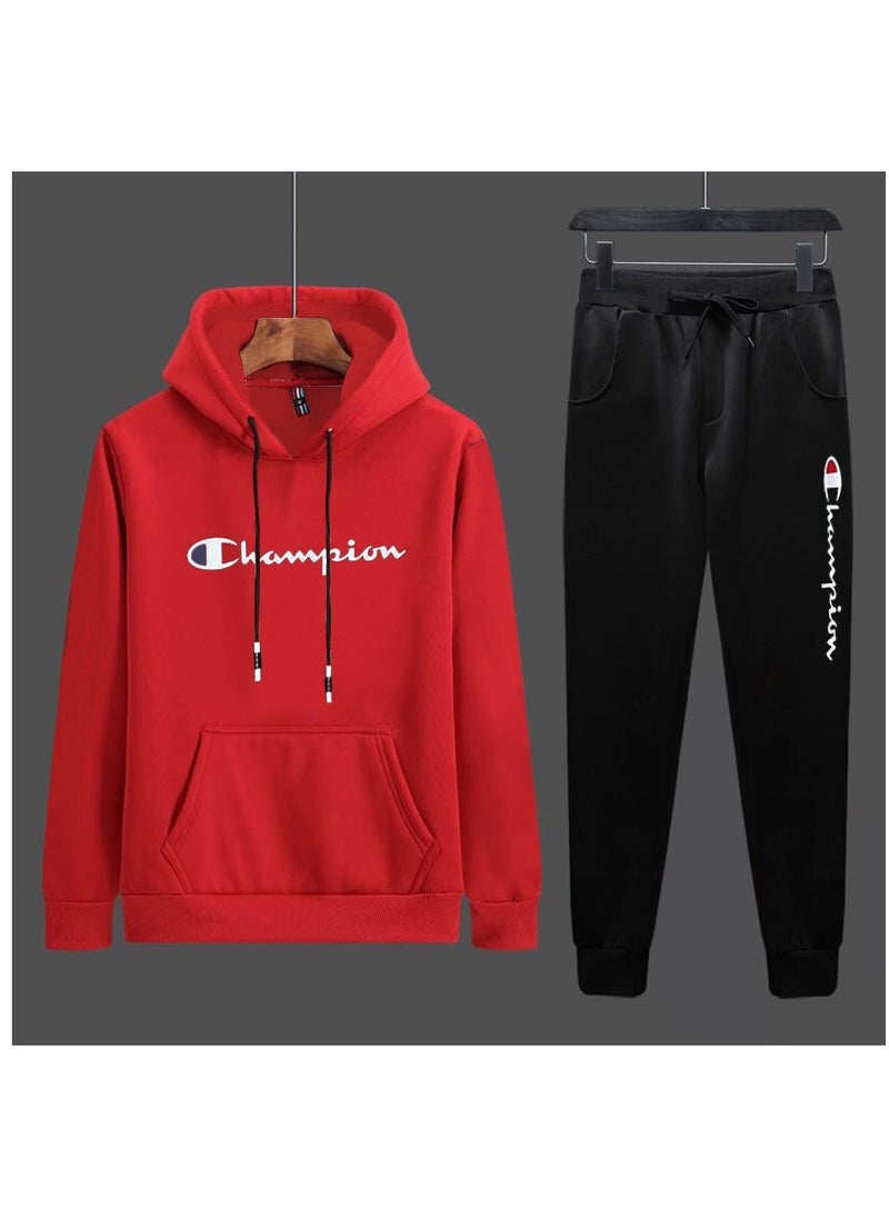 Champion طقم هوديي ملابس رياضية للرجال طقم معطف عصري  - Image 1