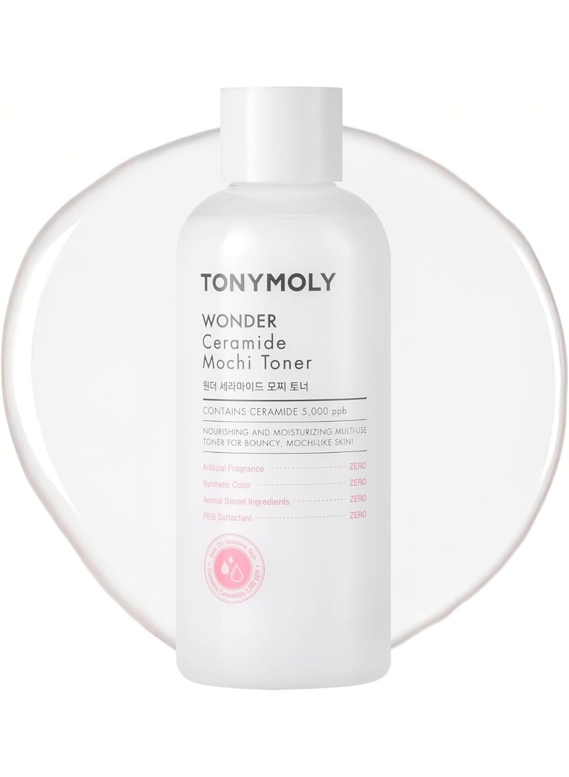 توني مولي تونر TONYMOLY Wonder Ceramide Mochi ‏300 مل مرطب للوجه بالسيراميد وحمض الهيالورونيك وفيتامين B - Image 1