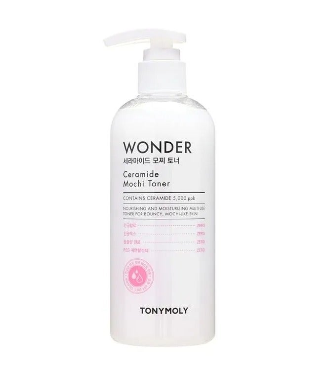 TONYMOLY Wonder Ceramide Mochi Toner 300ml Hydrating Facial Toner with Ceramides Hyaluronic Acid and Vitamin B - Image 1
