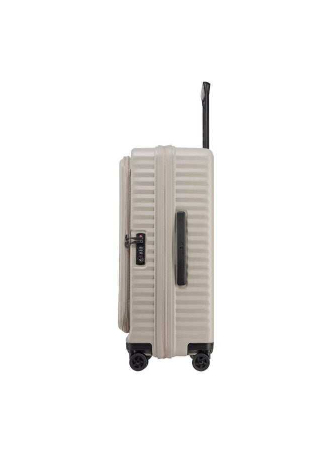 إيكولاك Echolac أمتعة قابلة للتوسيع مع قفل Tsa Pc183f 24 بوصة لون شاي الحليب - Image 2