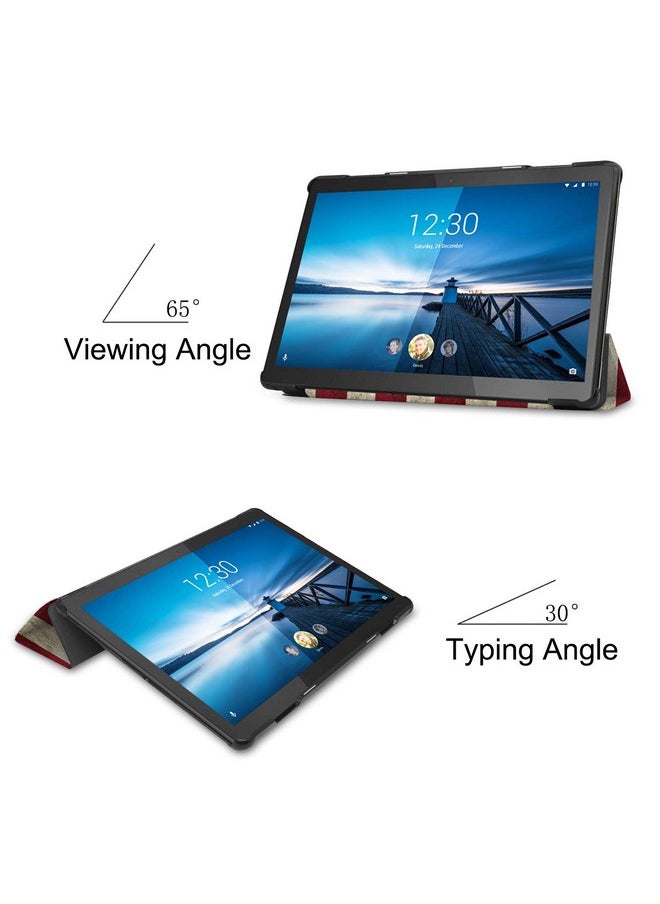 Robustrion Robustrion Smart Trifold Hard Back Flip Stand Case for Lenovo Tab M10 FHD Plus TB-X606F / TB-X606X [1st and 2nd Gen] 10.3 inch - Flag  - Image 3