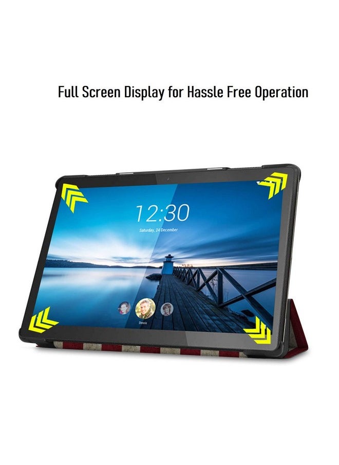 Robustrion Robustrion Smart Trifold Hard Back Flip Stand Case for Lenovo Tab M10 FHD Plus TB-X606F / TB-X606X [1st and 2nd Gen] 10.3 inch - Flag  - Image 4