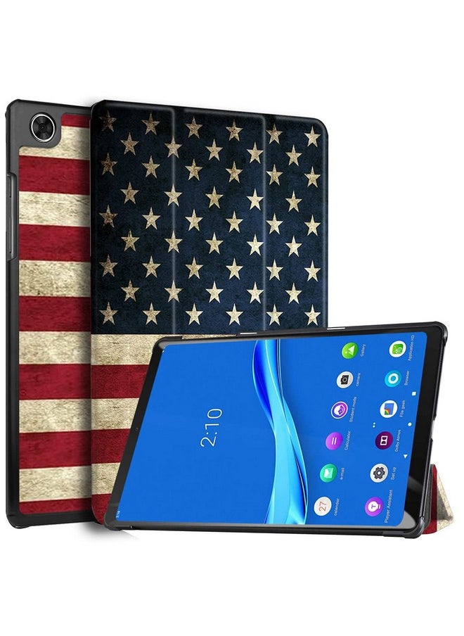 Robustrion Robustrion Smart Trifold Hard Back Flip Stand Case for Lenovo Tab M10 FHD Plus TB-X606F / TB-X606X [1st and 2nd Gen] 10.3 inch - Flag  - Image 1