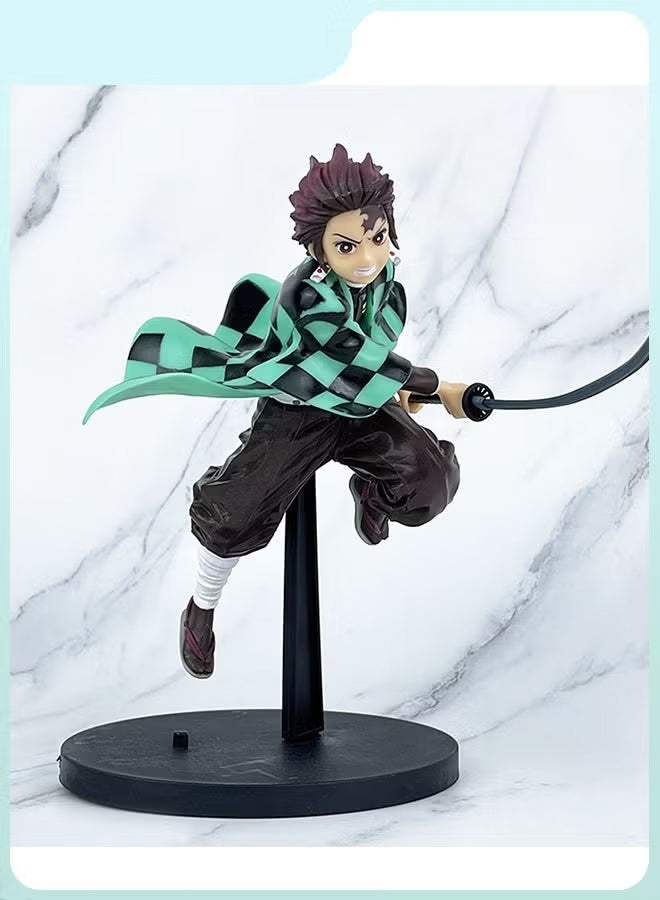 Halamodo Battle Form Tanjirou Kamado Handmade Model, Desk Decoration Toy 18  cm - Image 1