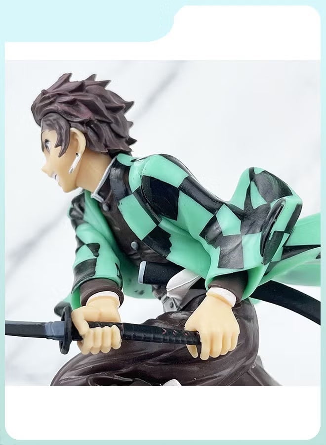 Halamodo Battle Form Tanjirou Kamado Handmade Model, Desk Decoration Toy 18  cm - Image 3