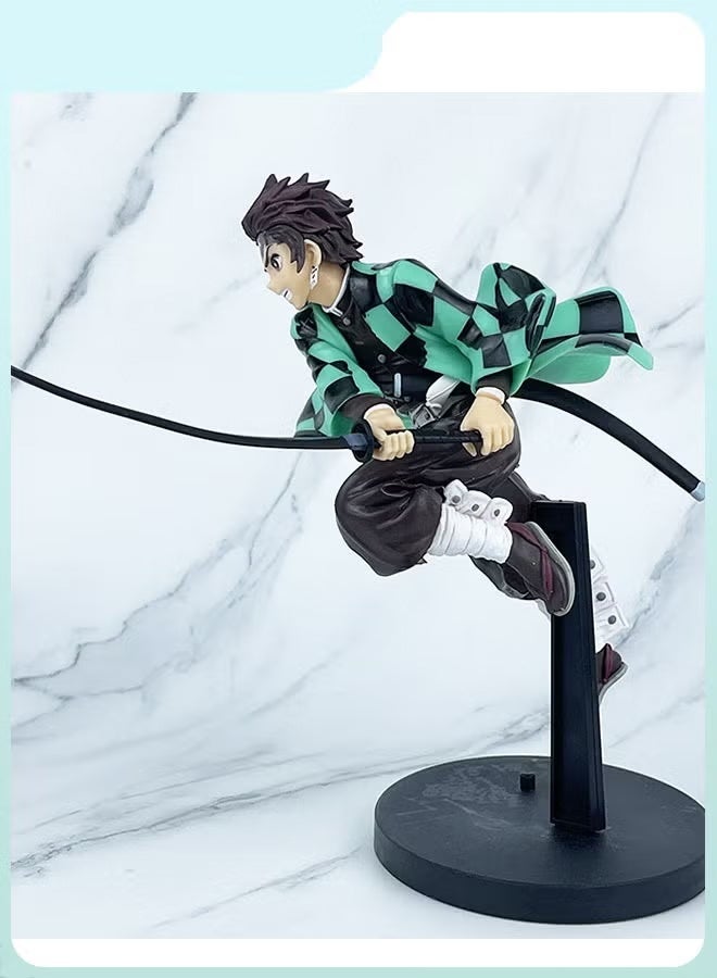 Halamodo Battle Form Tanjirou Kamado Handmade Model, Desk Decoration Toy 18  cm - Image 4