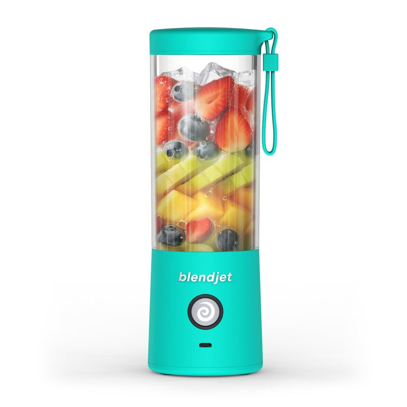 BlendJet 2 Portable Blender for Smoothies Shakes BlendJet Cordless Personal Small Blender USBC Rechargeable Self Cleaning Mint 16 oz