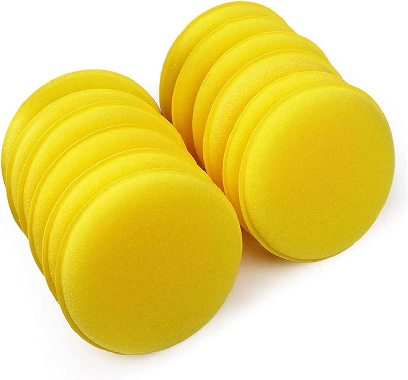 Lonimia 24PCS Microfiber Hand Polishing Sponge- Wax Applicator Pad for Car Detailing Professional Grade for Ceramic Coating, Polish & Paint Cleaning Machine-Free Shine - Image 1