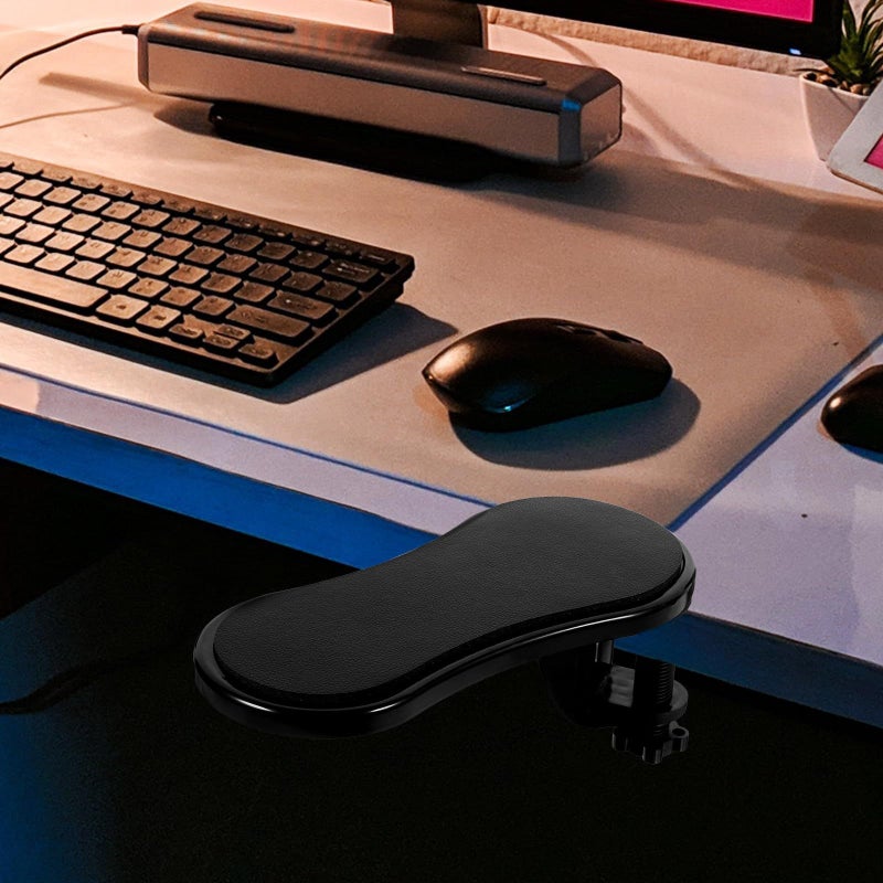 Rotatable Ergonomic Arm Support Memory Foam Wrist Rest Elbow Pad Black Leather Office Home Use - Image 5