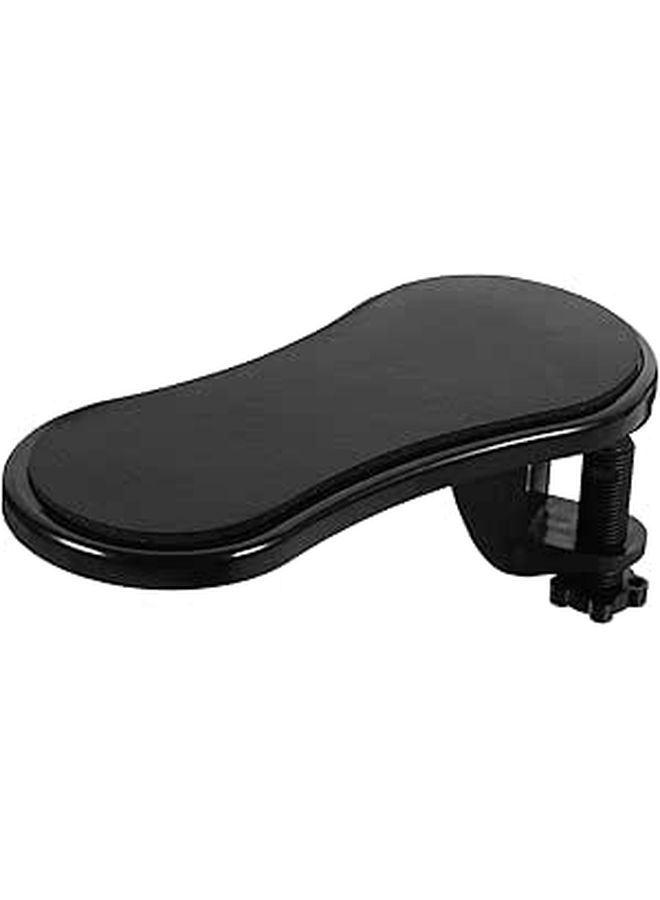 Rotatable Ergonomic Arm Support Memory Foam Wrist Rest Elbow Pad Black Leather Office Home Use - Image 1