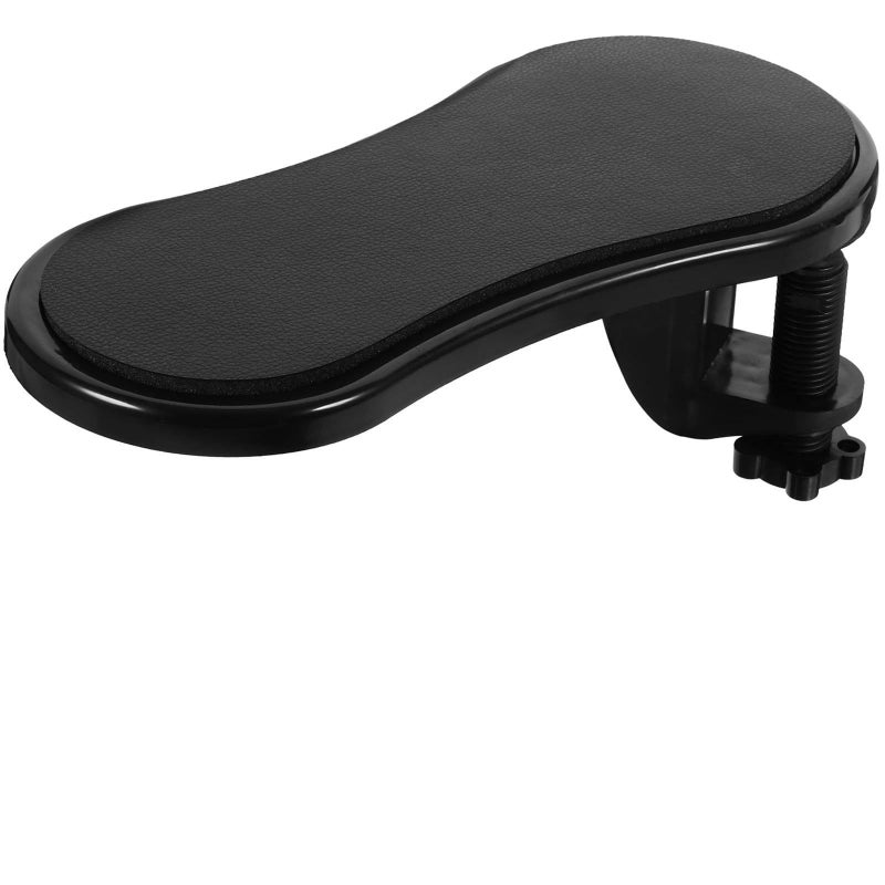 Rotatable Ergonomic Arm Support Memory Foam Wrist Rest Elbow Pad Black Leather Office Home Use - Image 2