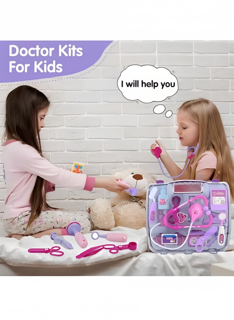 Halamodo Doctor Kit for Kids Doctor Playset with Storage Bag and Stethoscope Toy Medical Kit Pretend Play Doctor Set Gift for Boys Girls - Image 5
