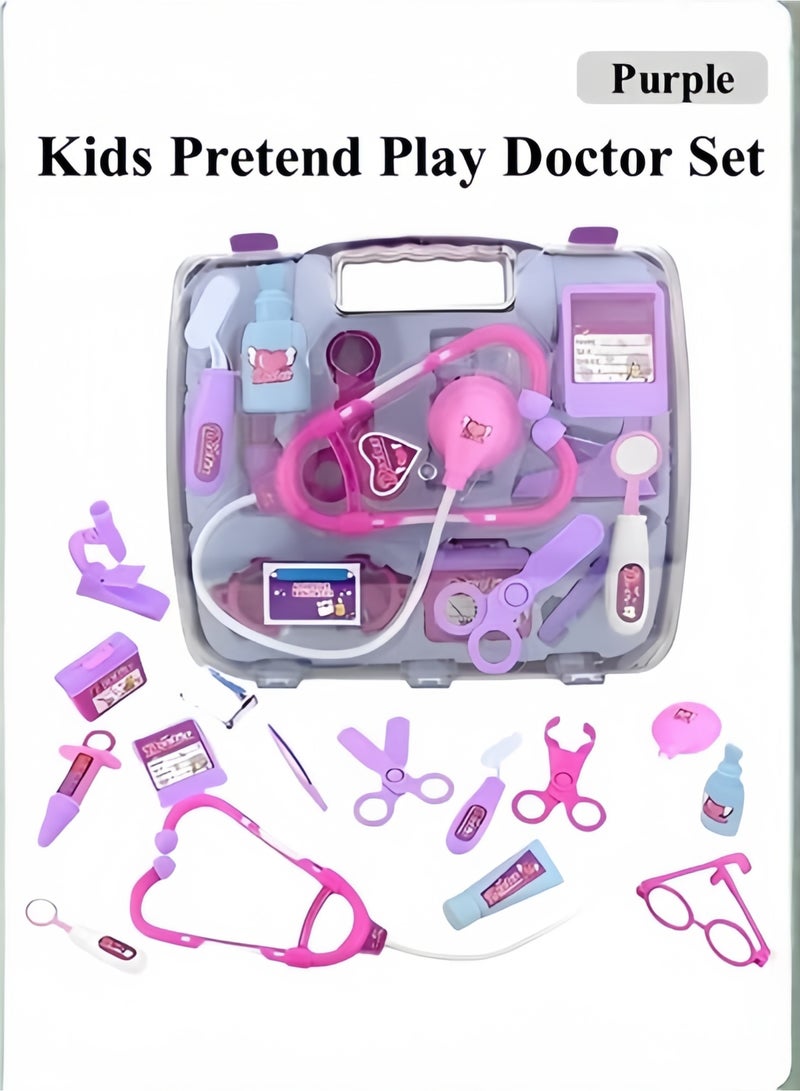 Halamodo Doctor Kit for Kids Doctor Playset with Storage Bag and Stethoscope Toy Medical Kit Pretend Play Doctor Set Gift for Boys Girls - Image 1