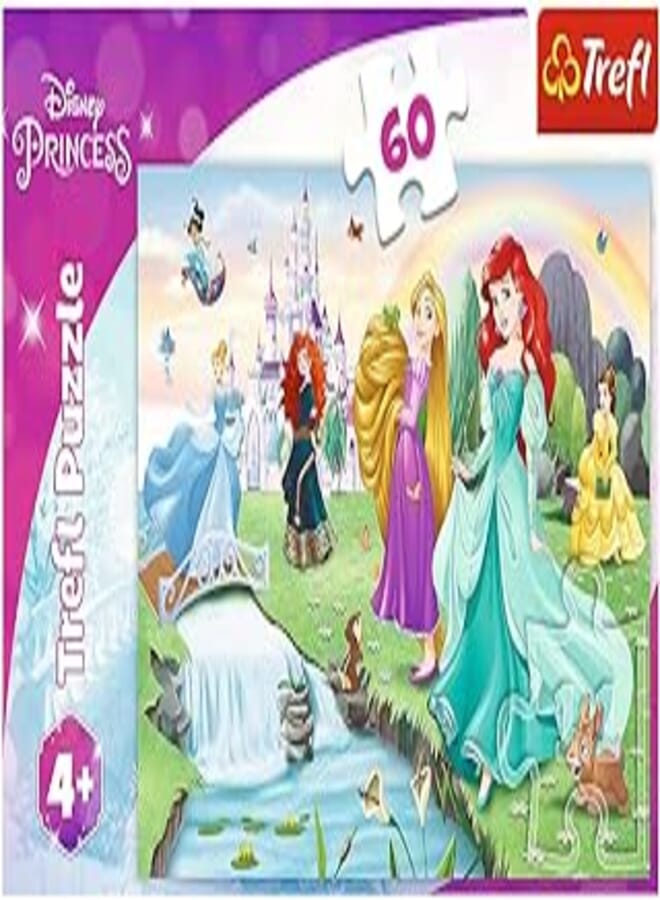 Trefl Puzzles - "60" - Meet the Princesses/Disney Princess 17361