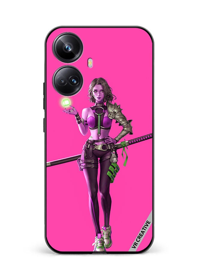 VR CREATIVE Protective Case Cover For Realme 10 Pro Plus Fantasy Girl Design Multicolour - Image 1