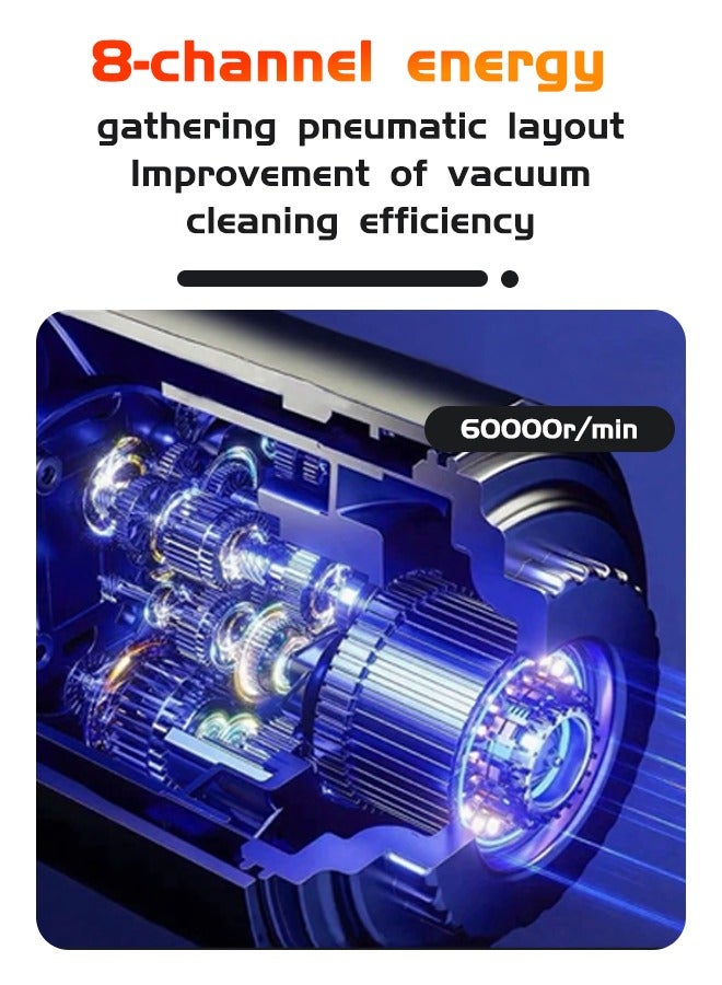 Car vacuum cleaner20000PA, car and home dual-purpose charging, small and convenient to suck dust, easy to clean gaps,compact and convenient to store. - Image 4