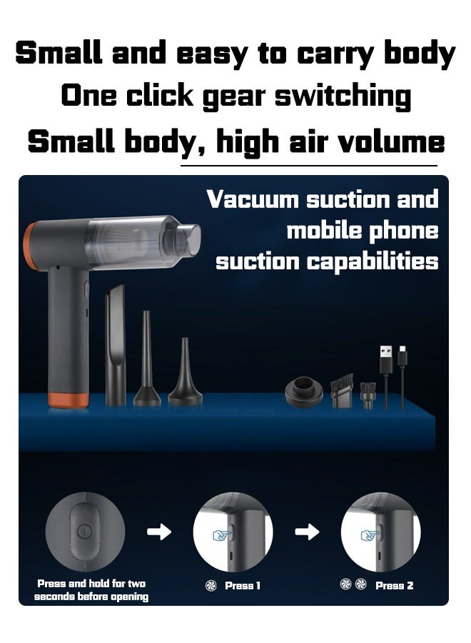 Car vacuum cleaner20000PA, car and home dual-purpose charging, small and convenient to suck dust, easy to clean gaps,compact and convenient to store. - Image 2