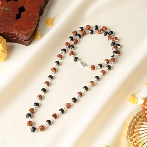 Astrotalk Divya Raksha Rudraksha & Karungali Mala 54 Beads(6mm) | Spiritual Protection, Wisdom & Positivity | Rudraksha Mala Original | Karungali Mala Original | Gift for Men & Women - Image 2
