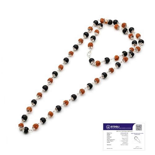 Astrotalk Divya Raksha Rudraksha & Karungali Mala 54 Beads(6mm) | Spiritual Protection, Wisdom & Positivity | Rudraksha Mala Original | Karungali Mala Original | Gift for Men & Women - Image 1