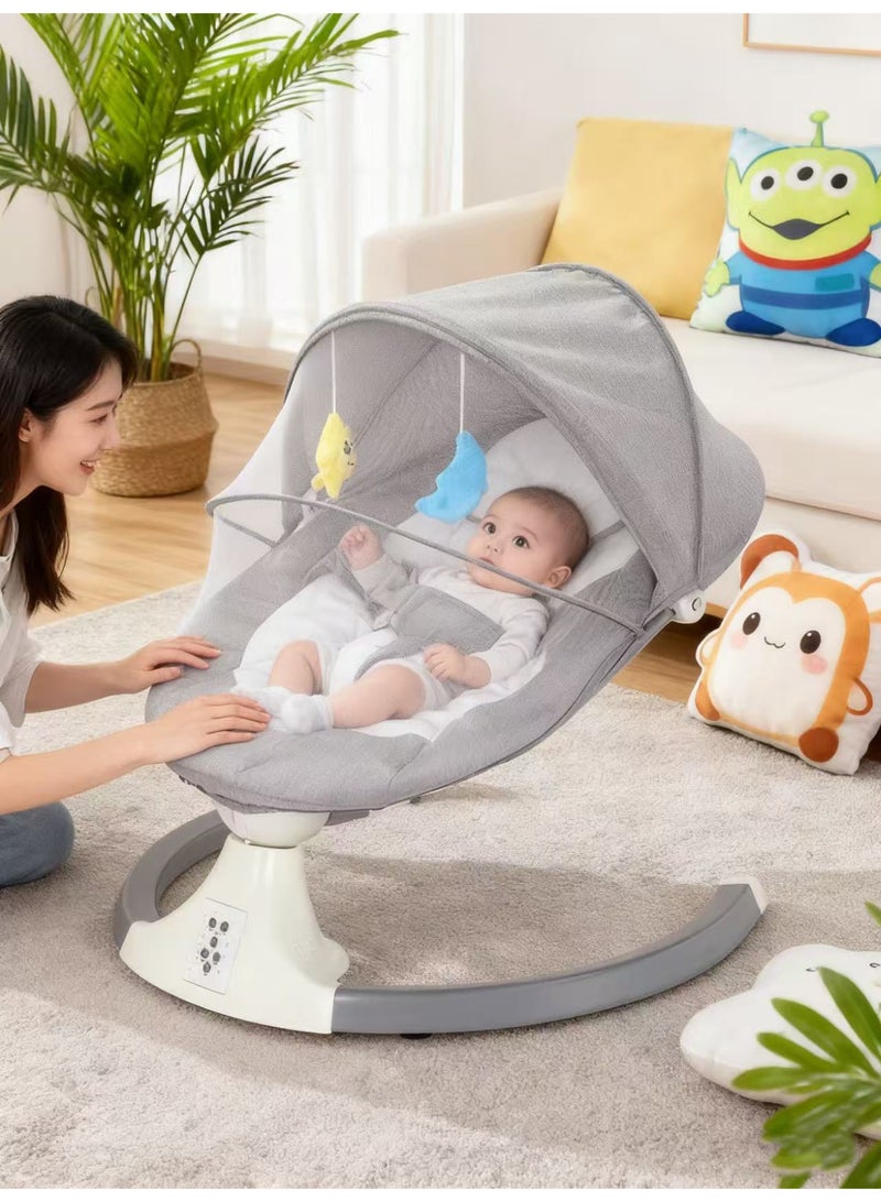 LO.BABY.VE 3 In 1 Deluxe Multifunctional Baby Swing Bassinet With Integrated Mosquito Net，Baby Rocker 0 - 36 Months - Image 1