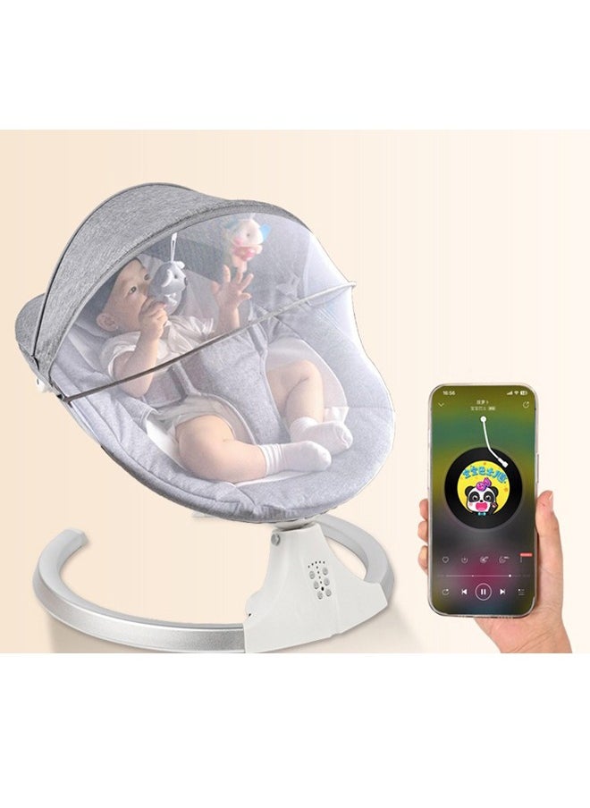 LO.BABY.VE 3 In 1 Deluxe Multifunctional Baby Swing Bassinet With Integrated Mosquito Net，Baby Rocker 0 - 36 Months  - Image 2